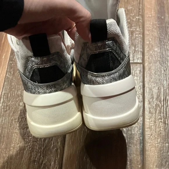Michael Kors White and Gray Women's Sneakers - Picture 5 of 9
